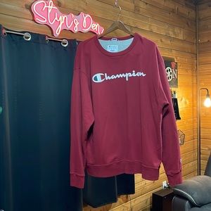 Burgundy Red Champion Sweatshirt (Men’s)